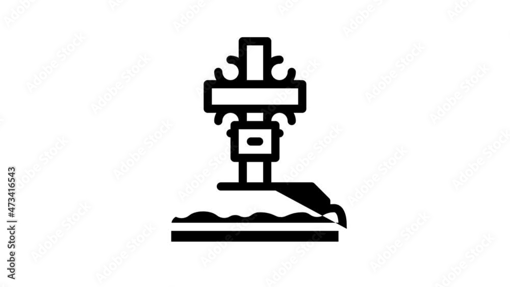 christian cross on grave animated line icon christian cross on grave sign. isolated on white background christian cross on grave animated line icon christian cross on grave sign. isolated on white background