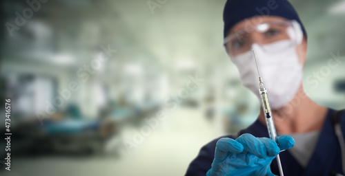 Doctor or Nurse Holding Med...