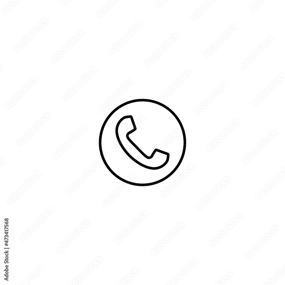 call icon telephone receiver vector call icon telephone receiver vector