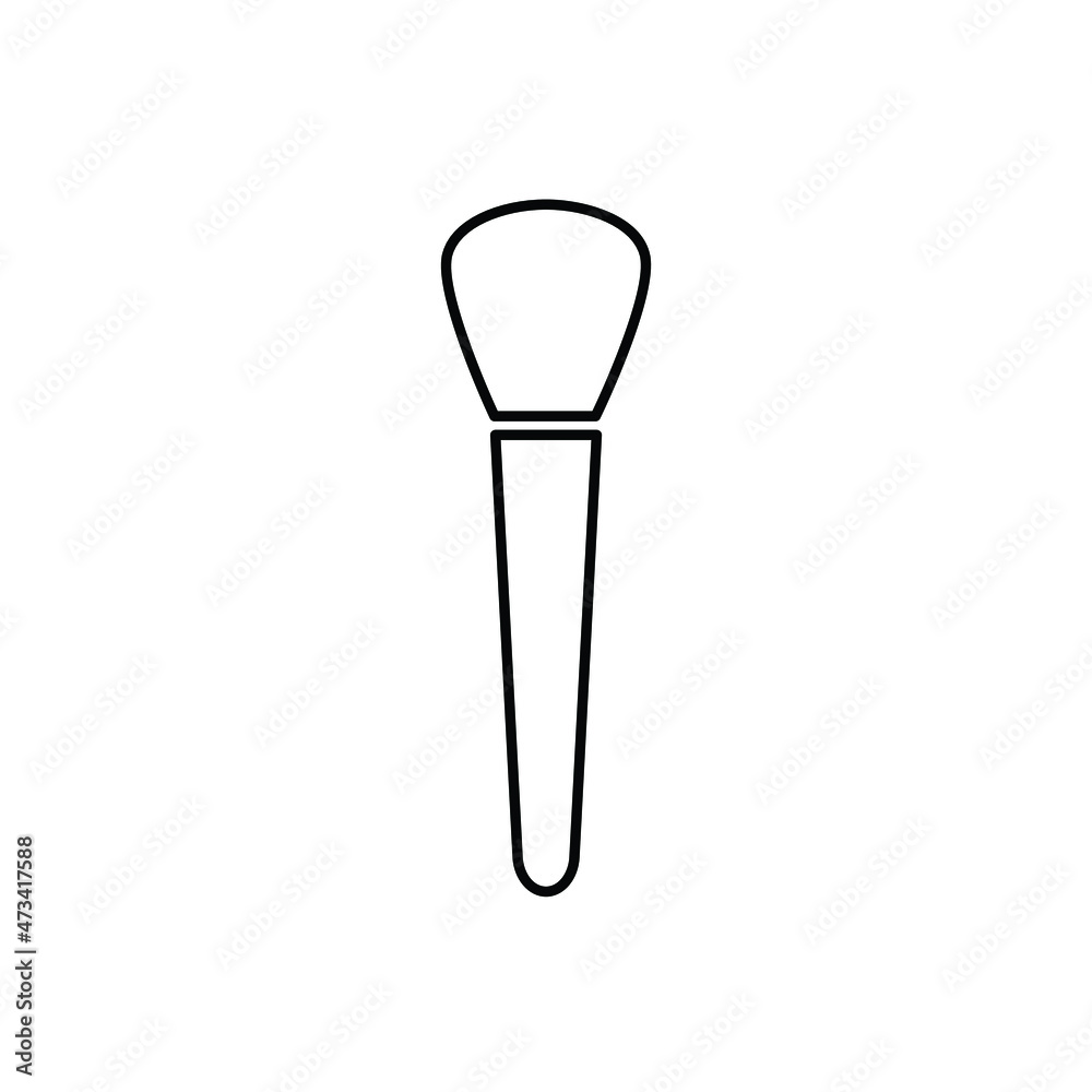 makeup brushes icon vector sign makeup brushes icon vector sign