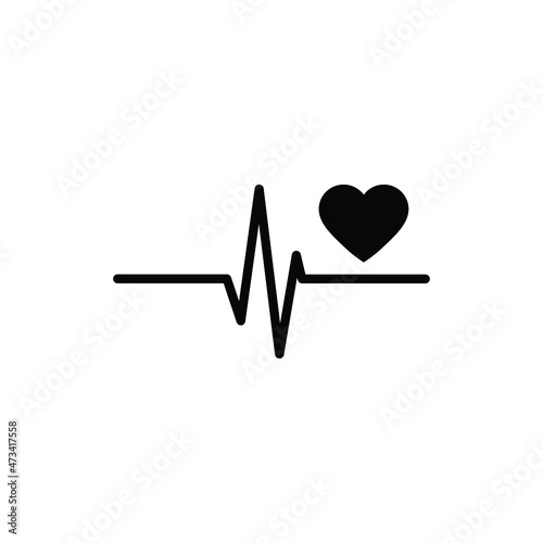  heartbeat icon . stethoscope sign heart beat
