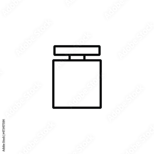 perfume vector icon  toilette water sign