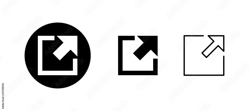 External link icons set. link sign and symbol. hyperlink symbol External link icons set. link sign and symbol. hyperlink symbol