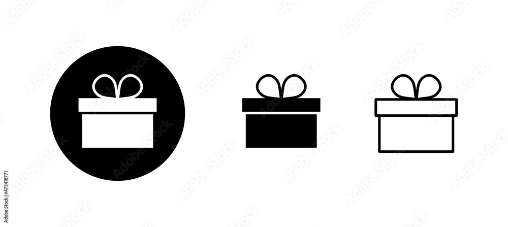 Gift icons set. gift sign and symbol. birthday gift Gift icons set. gift sign and symbol. birthday gift