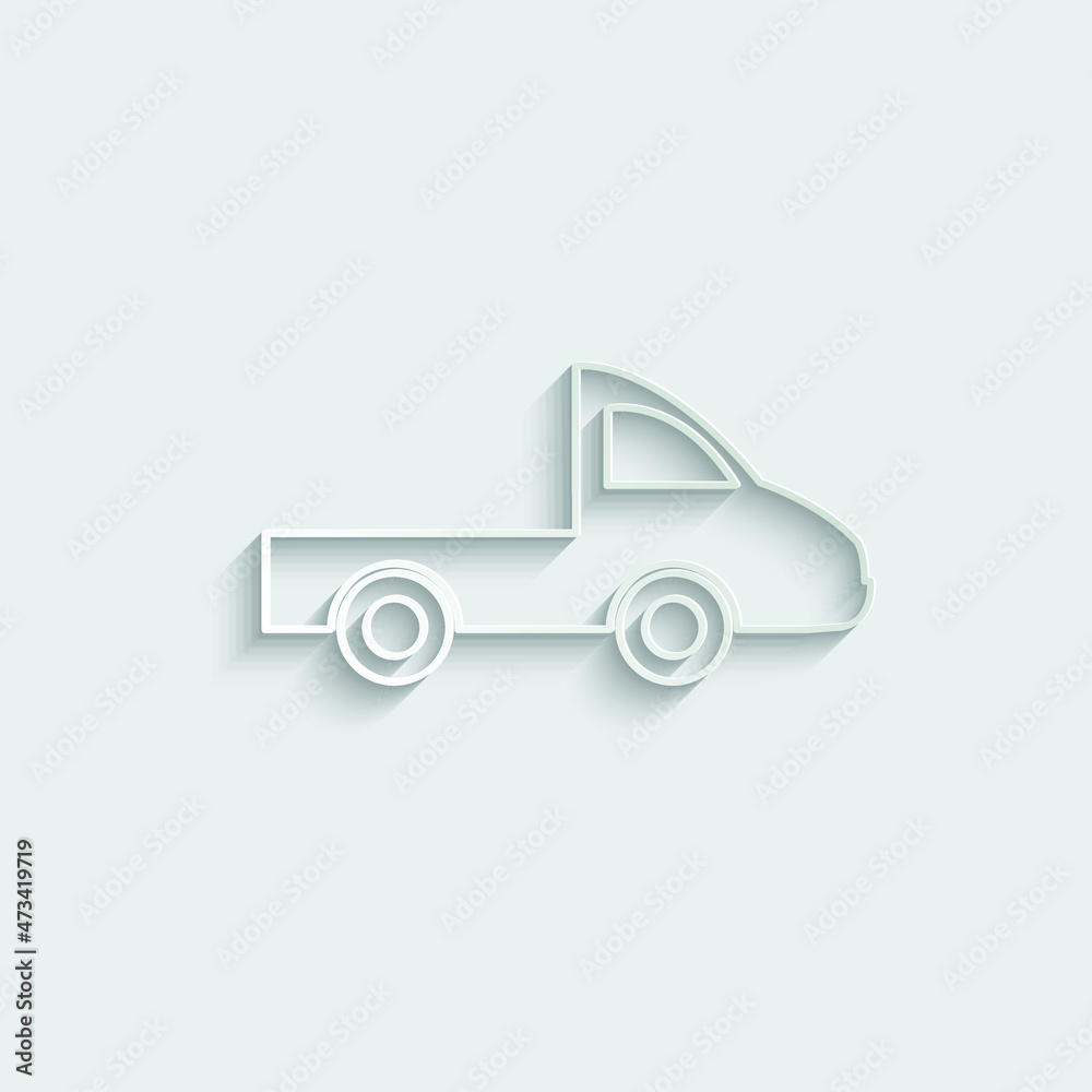 truck icon vector carriage automobile sign truck icon vector carriage automobile sign