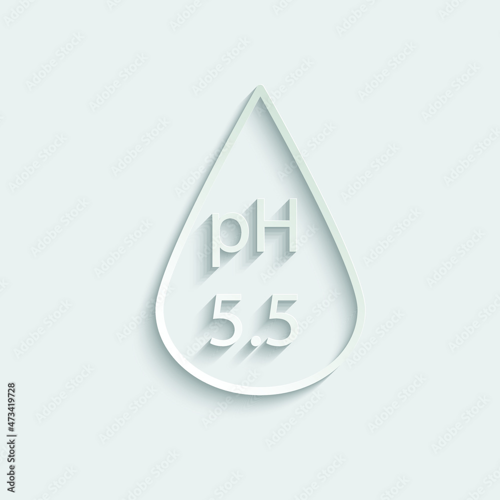 neutral ph 5.5 icon vector ph balance neutral ph 5.5 icon vector ph balance