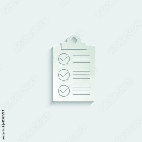 clipboard with checklist icon vector check mark sign
