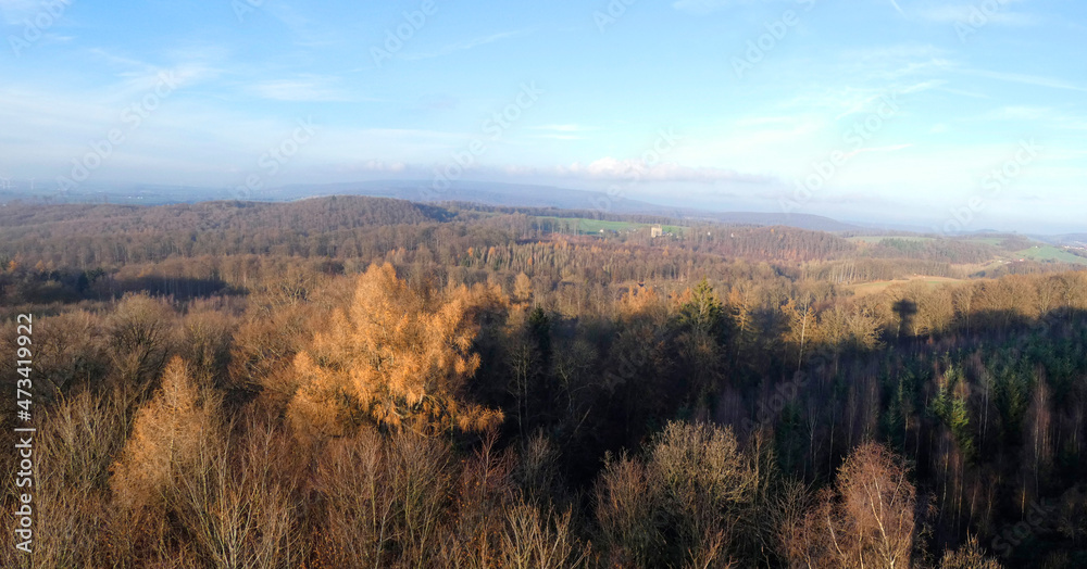 view from hunger tower near abbey marienmünster