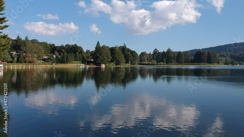 Aerial view of Brockman Dam in El ORO Magic Town