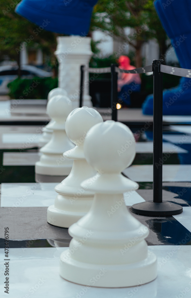 chess board in the park 