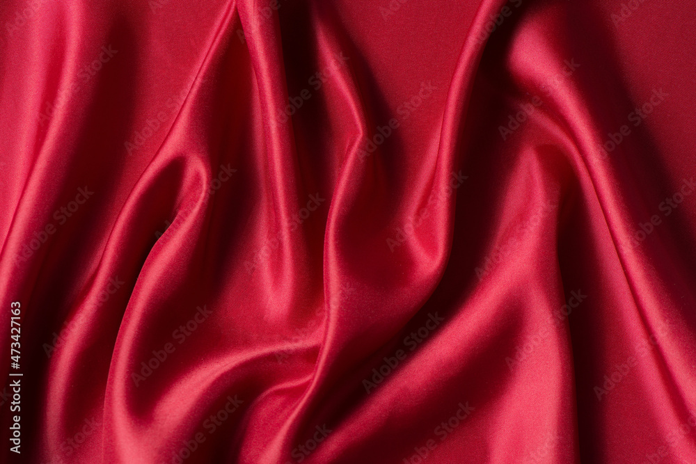 Fototapeta premium red silk texture background