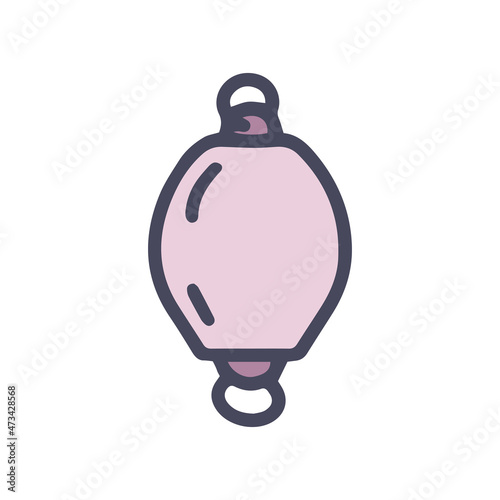 fishing sinker color vector doodle simple icon