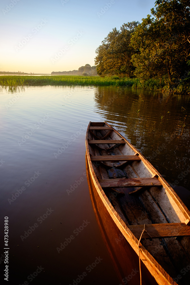 Sunset on the Amazon River at Mocagua, Amazonas, Colombia Sunset on the Amazon River at Mocagua, Amazonas, Colombia