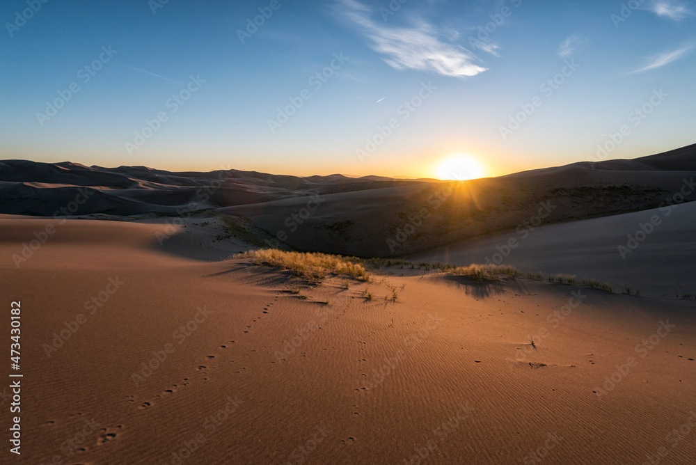 Desert Landscape with sunset, Colorado Desert Landscape with sunset, Colorado