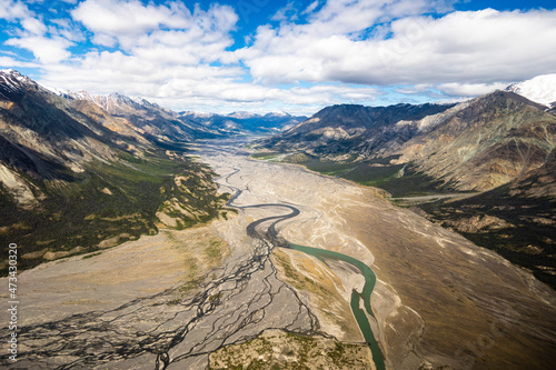 Glacian River Veins in Kluane National Park Yukon Canada photo