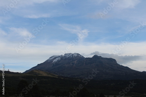 mountains and clouds