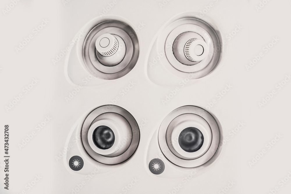 Commercial Airplane Lights and Vents Commercial Airplane Lights and Vents