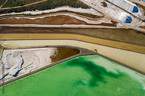 Evaporation Ponds at Cargil Industrial Plant, OK photo