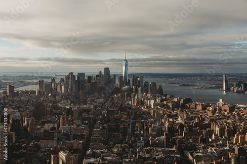 View of One World Trade Center, Manhattan from Empire State Building photo