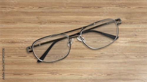 black frame blue light blocking technologies spectacles glasses on background