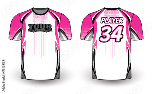 Sports gear template mockup perfect fit for all sports. The designs that go on casual wear, shirts, fashions apparel, and all kinds of team uniform
