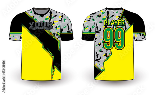 Sports gear template mockup perfect fit for all sports. The designs that go on casual wear, shirts, fashions apparel, and all kinds of team uniform