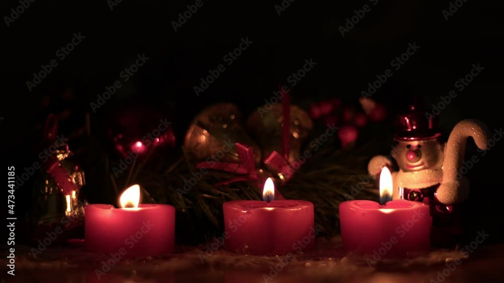 Christmas New Year Decoration and Celebration Candles Christmas New Year Decoration and Celebration Candles
