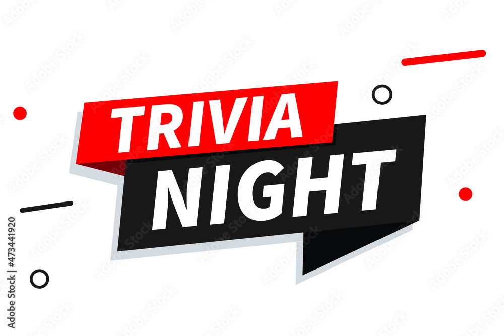 Trivia night banner design template, vector illustration. Trivia night banner design template, vector illustration.