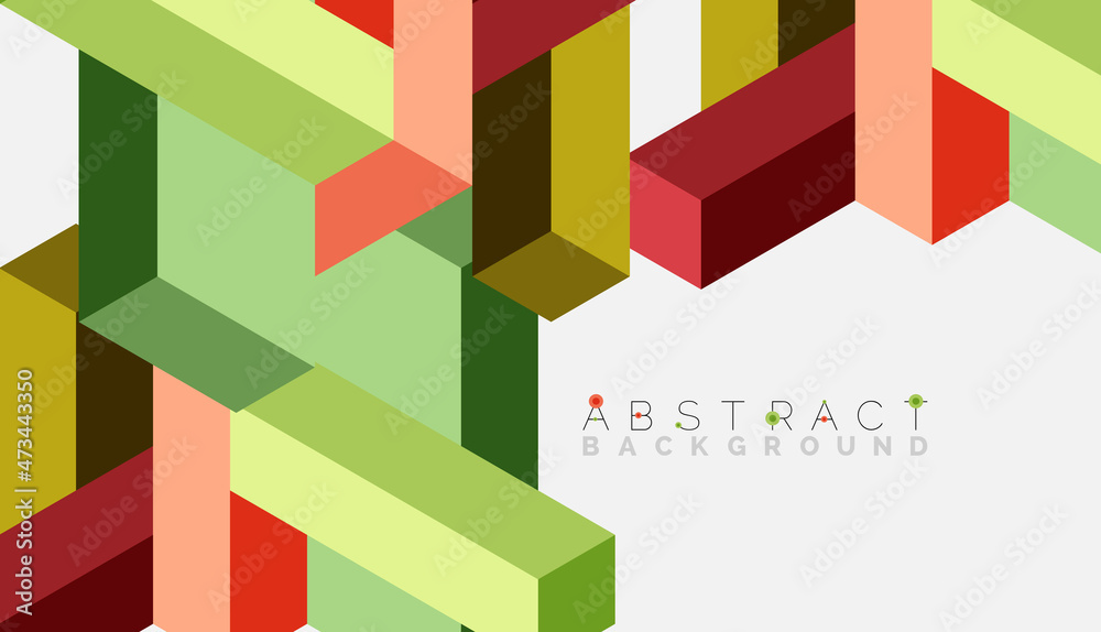 Abstract background. 3d cubes, cubic elements and blocks. Techno or business concept for wallpaper, banner, background, landing page Abstract background. 3d cubes, cubic elements and blocks. Techno or business concept for wallpaper, banner, background, landing page