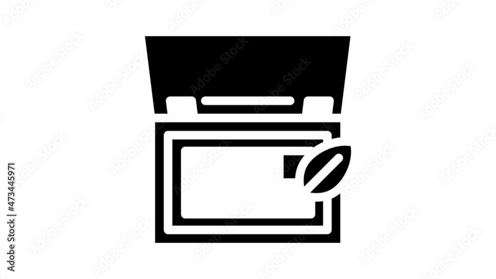 organic makeup palette animated glyph icon organic makeup palette sign. isolated on white background organic makeup palette animated glyph icon organic makeup palette sign. isolated on white background
