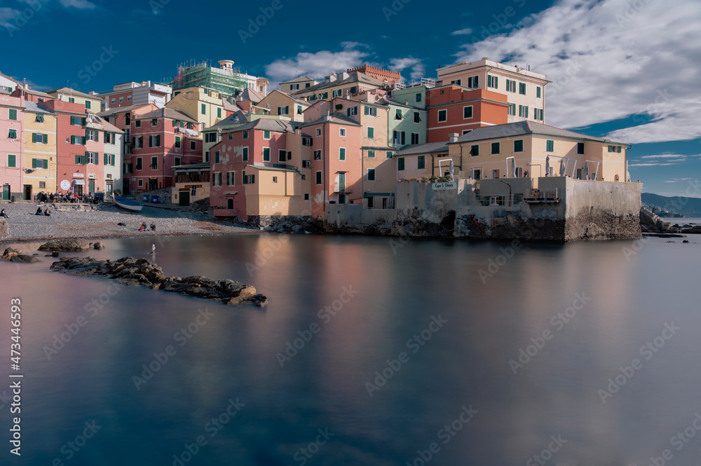 boccadasse small fishing village Genoa