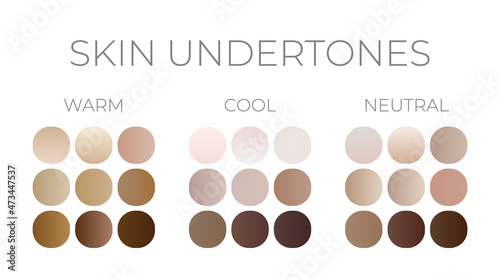 Skin Undertones Color Swatches Gradients