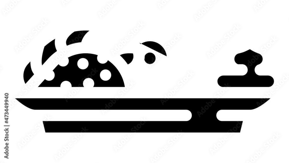 sushi japanese cuisine meal with wasabi animated glyph icon sushi japanese cuisine meal with wasabi sign. isolated on white background sushi japanese cuisine meal with wasabi animated glyph icon sushi japanese cuisine meal with wasabi sign. isolated on white background