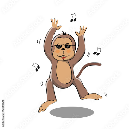 funny dancing monkey