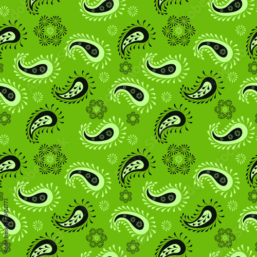 Floral pattern paisley style Paisley print. 