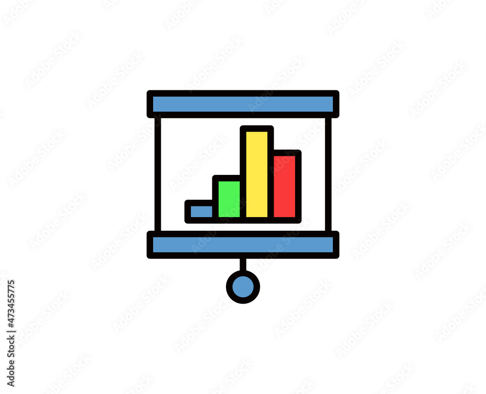 Presentation flat icon. Thin line signs for design logo, visit card, etc. Single high-quality outline symbol for web design or mobile app. Presentation outline pictogram. Presentation flat icon. Thin line signs for design logo, visit card, etc. Single high-quality outline symbol for web design or mobile app. Presentation outline pictogram.