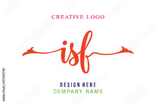 ISF lettering logo is simple, easy to understand and authoritative photo