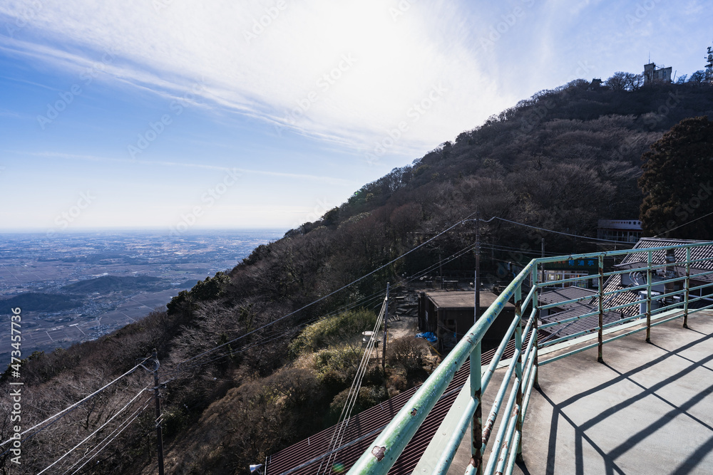 筑波山　コマ展望台からの風景