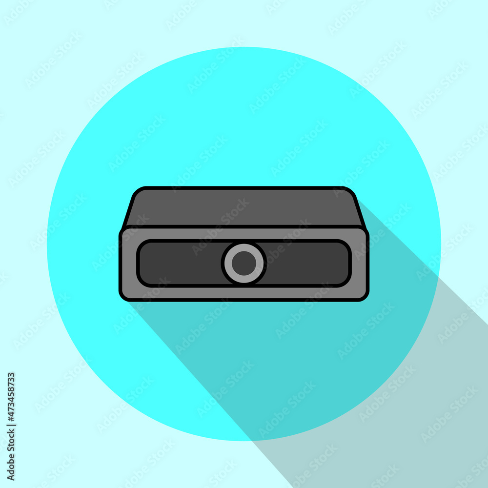 Projector flat icon for element illustration Projector flat icon for element illustration