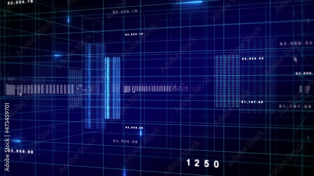 Line together with digital numbers. Technology background. abstract line with light. Motion background from lines. 3D motion. Lights that follow the lines. Numbers flowing between lines 4K Line together with digital numbers. Technology background. abstract line with light. Motion background from lines. 3D motion. Lights that follow the lines. Numbers flowing between lines 4K