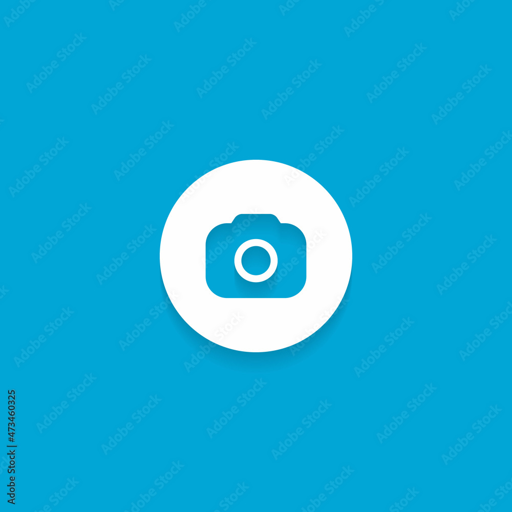 Photo Camera, Capture Device Icon Vector in Flat Style Photo Camera, Capture Device Icon Vector in Flat Style