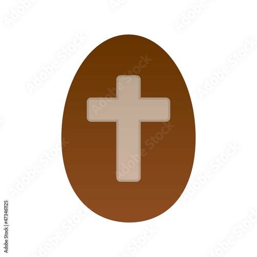 Cross Flat Gradient Vector Icon Design