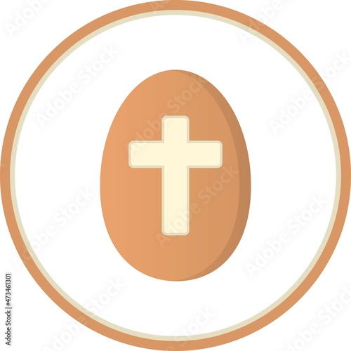 Cross Flat Circle Vector Icon Design