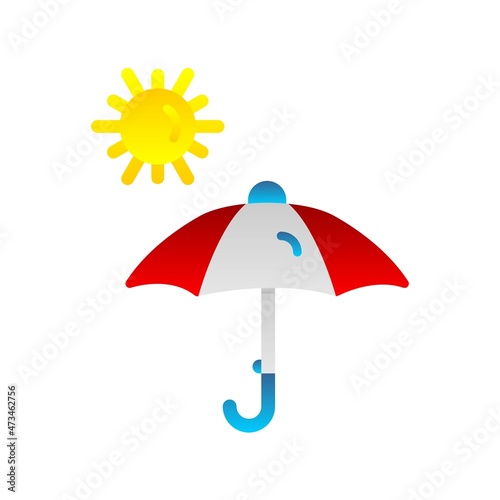 Weather Flat Gradient Vector Icon Design
