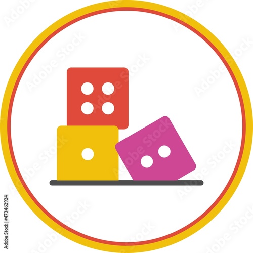 Activity Flat Circle Vector Icon Design