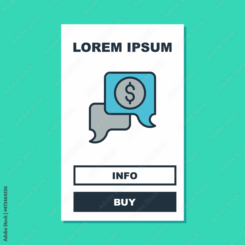 Filled outline Business negotiations icon isolated on turquoise background. Team work process. Business management teamwork meeting and brainstorming. Vector Filled outline Business negotiations icon isolated on turquoise background. Team work process. Business management teamwork meeting and brainstorming. Vector