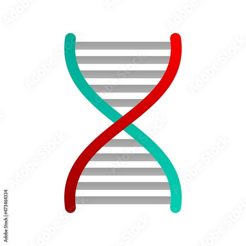 DNA Flat Gradient Vector Icon Design