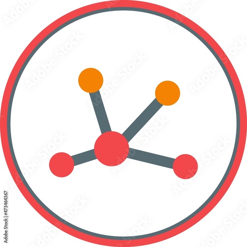 Bond Flat Circle Vector Icon Design