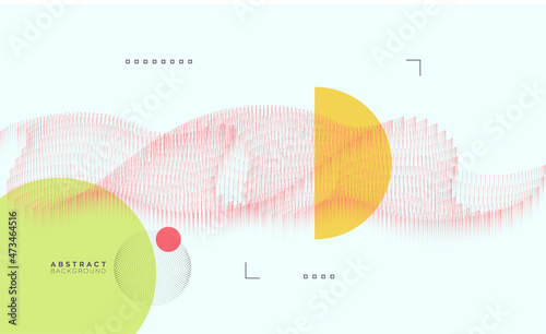 Abstract data technology background connected with lines and dots. Vector illustration use for poster, flyer, banner. 