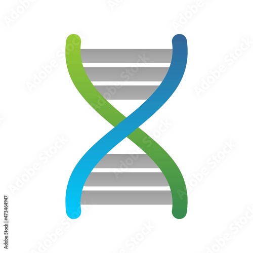 DNA Flat Gradient Vector Icon Design